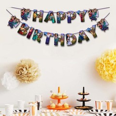 “Encato Happy Birthday Banner – Magical Family Theme Party Decorations 