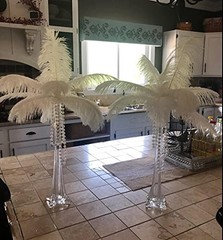20pcs Natural 1012inch 2530cm Ostrich Feather Feathers Feather for Wedding Centerpieces…