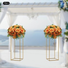 10Pcs 31.5 in Tall Metal Flower Stand Display Pedestal Party Wedding Home Decor