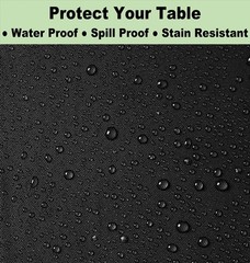 Plastic Black Tablecloths 3 Pack Disposable Table Covers 54 x 108 inch. Pitch…