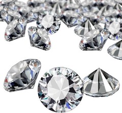 Gorgeous 30mm Crystal Acrylic Diamonds, Perfect for Bridal Showers & Weddings
