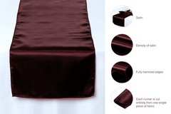 10/15/20/25/30 Satin Table Runners Wedding Banquet Table decoration 12″ X 108″