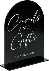 Modern Black Acrylic Table Signs – Perfect for Weddings & Celebrations, Set of 2