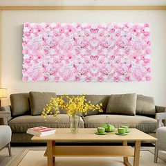 Flower Wall Panel 24″ x 16″ Artificial Roses Dahlias for Wedding & Party TOP