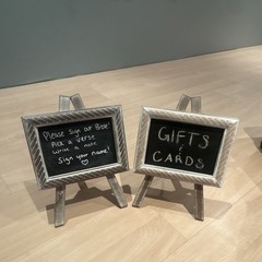 Wedding Direction Signs Set of 2 Rustic Wood Chalk Board Easel