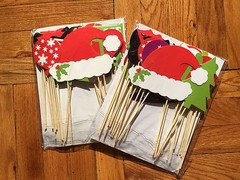 Christmas Photo Booth Props, 27pcs, Attached NO DIY NEEDED, Ships Fast US