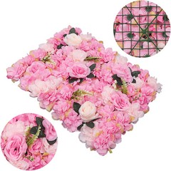 12* Artificial Rose & Dahlia Flower Wall Panels Bouquet Wedding Party Home Decor
