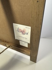 Wooden Decoration Sign for Mr. Mrs. Wedding Reception Table Decor