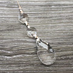 30pcs Crystal Clear Acrylic Bead Garland Chandelier Hanging Home Wedding Decor