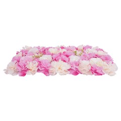 12PCS Artificial 3D Flower Wall Panel Wedding Backdrop Wall Decor Pink 15*15in