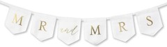 Style Me Pretty ~ MR and MRS ~ Fabric Banner ~ NEW in Box ~ 6 Ft ~ Wedding Decor