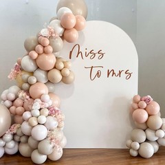 Miss to Mrs Decal -Bridal Shower Decorations for Balloon Arch, Welcome Sign f…