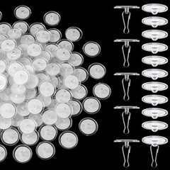 60 Pack Self-Adhesive Ceiling Hooks for Hanging,Damage-Free No-Drill Ceiling