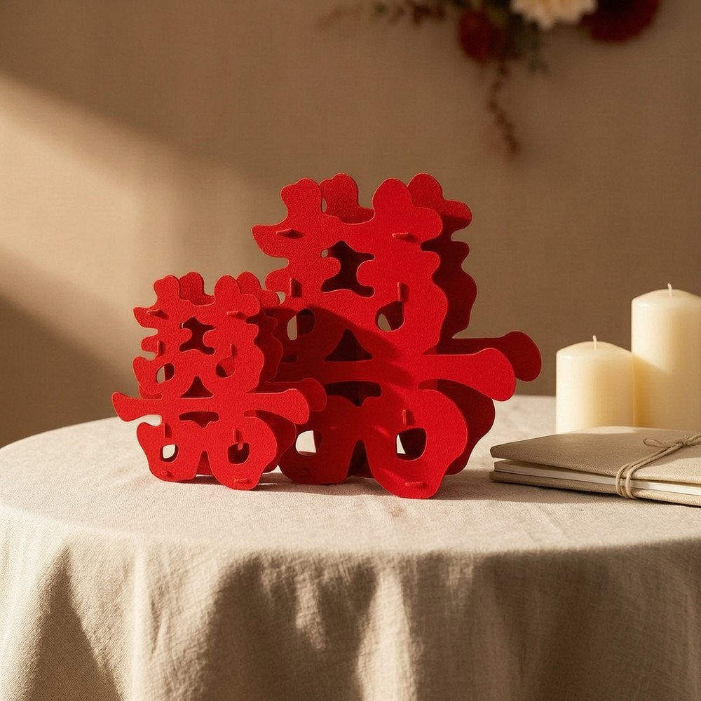Chinese Wedding Decorations Set – Double Happiness Table Decorations