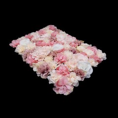 12Pcs Artificial Silk Fabric Flower Wall Panel Banquet Wedding Party Decor