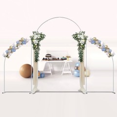 3 Pcs Stand Metal Shelf Wedding Balloon Backdrop Rack Venue Decor Frame Outdoor