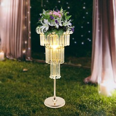 4-Tier Flower Stand With 2*LED For Wedding/Parties/Birthdays Decoration 110-220V