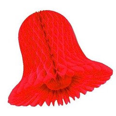 9″ Honeycomb Tissue Wedding Bells (6-pack) by Devra Party