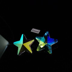 10PC 29mm Star ABcolor Crystal Prism Pendant Bead SunCatcher Charms Ornament DIY