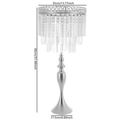 Crystal Flower Holder For Wedding Tall Flowers Stand Wedding Centerpieces Vase