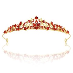 CURASA Black Crystal Queen Crown, Gothic Bridal Tiara, Wedding Headpiece