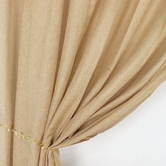 8×8 feet Natural Faux Burlap CURTAIN Photography Backdrop Panel Party Events