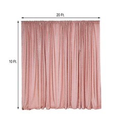 Metallic Rose Gold BACKDROP 20×10 ft Spandex Party Wedding Decorations WHOLESALE