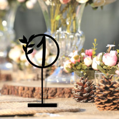 Custom Wooden/ Acrylic Wedding Wreath Table Numbers