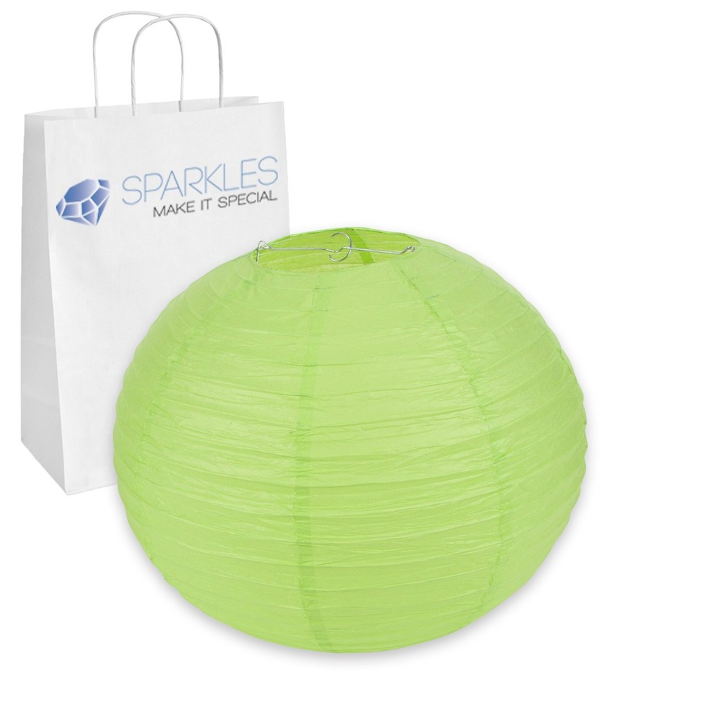 5 pcs 16″ inch Chinese Paper Lantern – Apple Green – Wedding Party Event tq