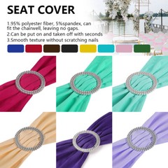 10/25/50/100 Spandex Stretch Chair Cover Sashes Party Bows Wedding Decoration