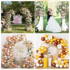 Balloon Arch Stand Kit, Balloon Arch Stand Set of 2 with Metal 7.8FT & 6.2FT
