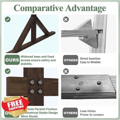 Fomcet Brown 7.2FT X 7.1FT Wedding Arch Stand