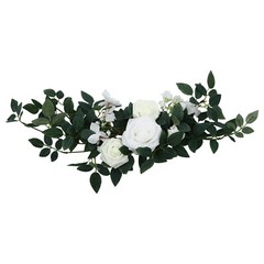 Wedding Chair Back Flowers Artificial Prevent Fading Wedding Chair Decorations
