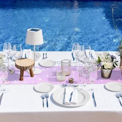Pcs Iridescent Sequin Table Runner 12 x 72 Inch Mermaid Table Runner 6 Purple