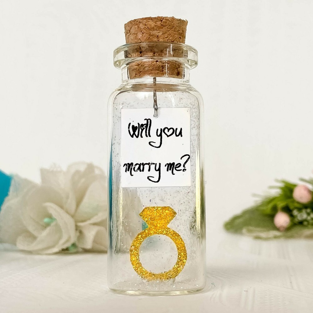 Will You Marry Me Romantic and Unique Marriage Proposal Gift Idea Tiny Ring