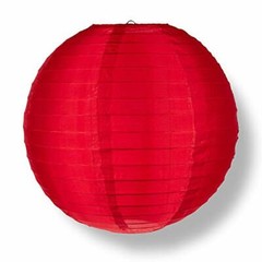 Quasimoon 14″ Red Nylon Lantern (10 PACK) by PaperLanternStore