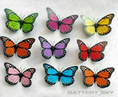 3D Colorful Artificial Butterfly Dummy Craft Wedding Party Floral Decor Gifts*1