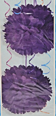 Greenbrier Tissue Pom Pom Hangers 12″ Party Wedding Decor Lot of 59 Multicolor