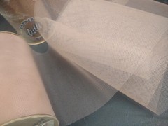 25 Yards Vintage Topper Tulle Net Ribbon, Cocoa Light Brown, Wedding Netting