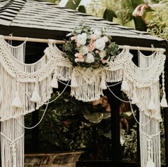 Bohemia Wedding Backdrop, Macrame Wall Hanging, Macrame Curtain Bohemian