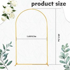 Metal Arch Kit Gold Iron Arch Support for Parties Holidays Weddings