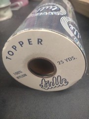 25 Yards Vintage Topper Tulle Net Ribbon, Navy Blue, Wedding Netting Mesh 6″