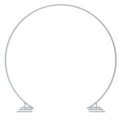 Metal Round Wedding Backdrop Stand Free Standing Falling Curtain Arch Venue Deco
