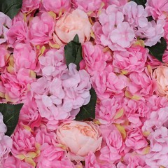 6Pcs Artificial Flower Wall Panels Floral Backdrop Wedding Party Decor 60*40cm