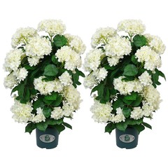 Faux Hydrangea Tree – 30 Inch Hydrangea Tree Artificial with White Flowers