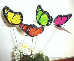 3D Colorful Artificial Butterflies Dummy Craft Wedding Party Floral Decor Gift*1
