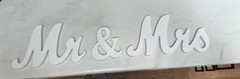 Mr & Mrs Letters Wedding Wooden Sign Party Décor Decoration Table Top Standing