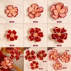 Chinese New Year Decoraiton Wrinkle Flower Wedding Room Background Wall Decor.