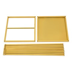 Wedding Square Flowers Stand Stage Gold Decor Backdrop Props Bracket Metal Stand