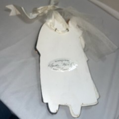 Bride & Groom Wedding 3-D Wall Hanging- 9” Tall- Estate Find